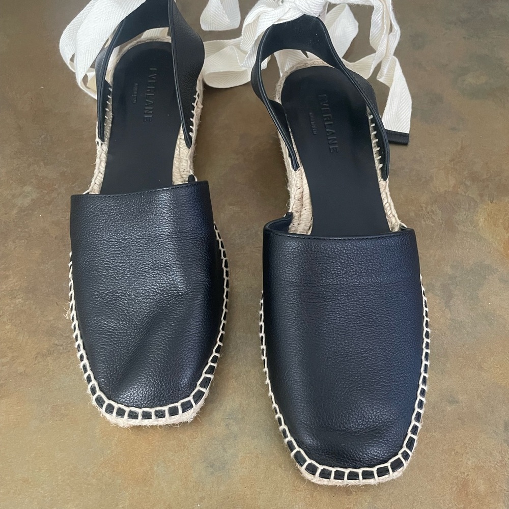 Everlane Leather Espadrille Sandles
